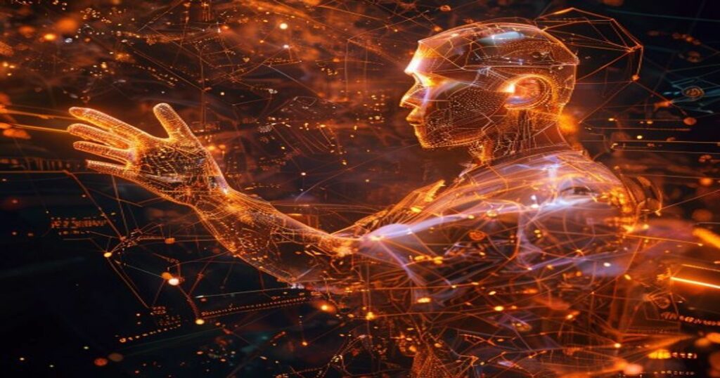 ...Ingeniero holográfico de TI resolviendo problemas técnicos con hologramas de redes y seguridad.