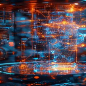 Máquina de crecimiento galáctico procesando preguntas y respuestas para adquirir primeros usuarios, destacando la estrategia Quora para marketing.